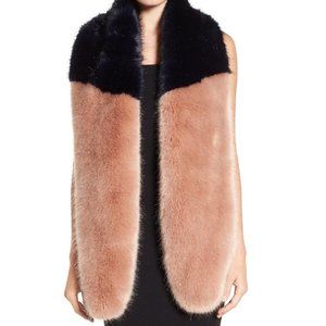 HALOGEN FAUX FUR STOLE